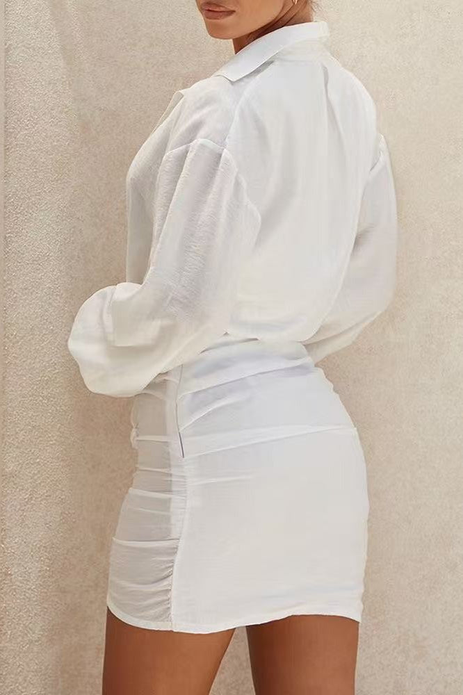 Sexy Sheer Long Sleeve Cover Up