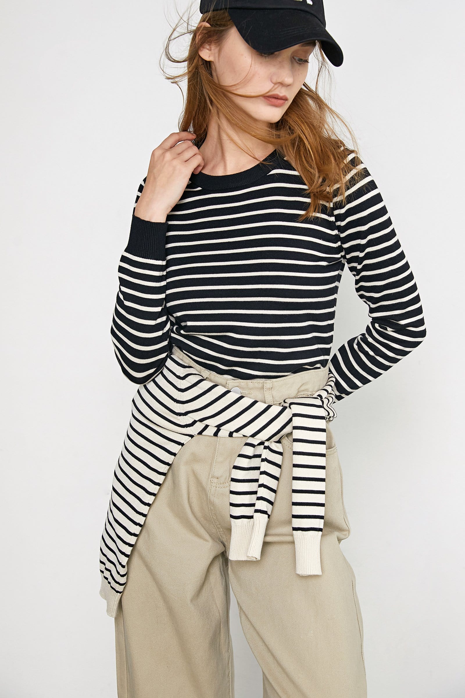 Virgil Black Striped Sweater