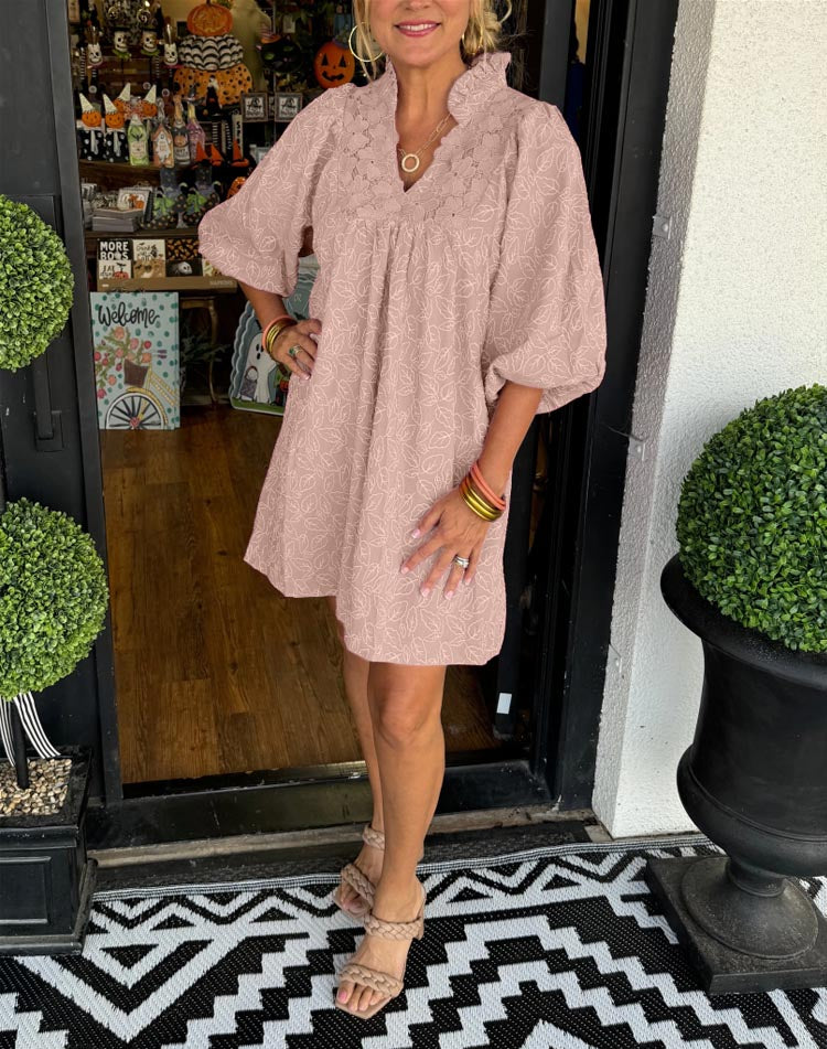 mini puff sleeve dress
