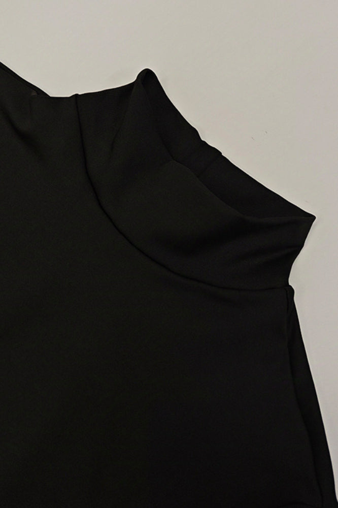 High Slit Tie Front Bodycon Dress 7