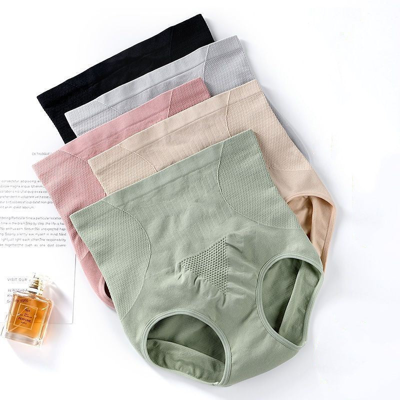 New graphene seamless high-waisted antibacterial shaping panties