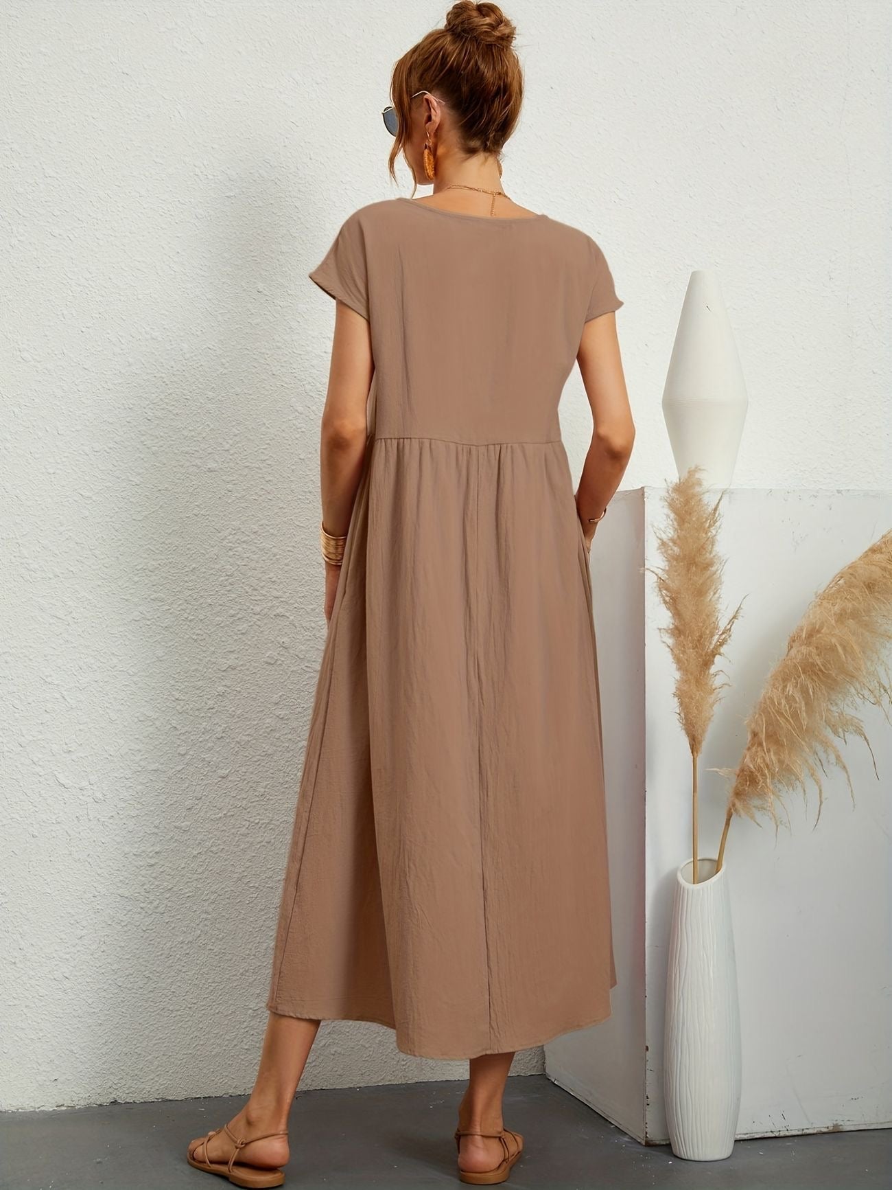 Wanda Elegant Airy Spring Dress for Women Wedding Guest Look