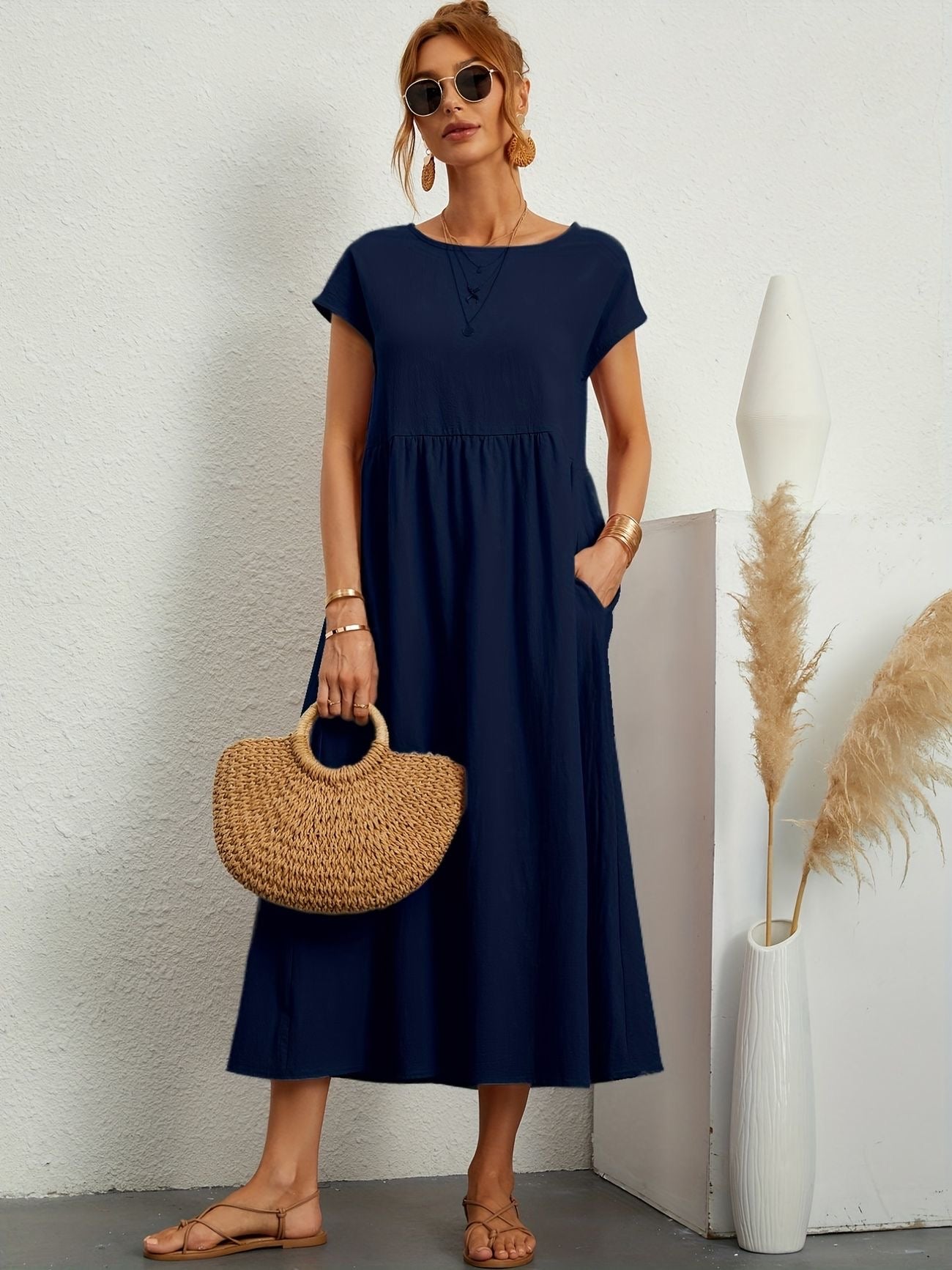 Wanda Elegant Airy Spring Dress for Women Wedding Guest Look