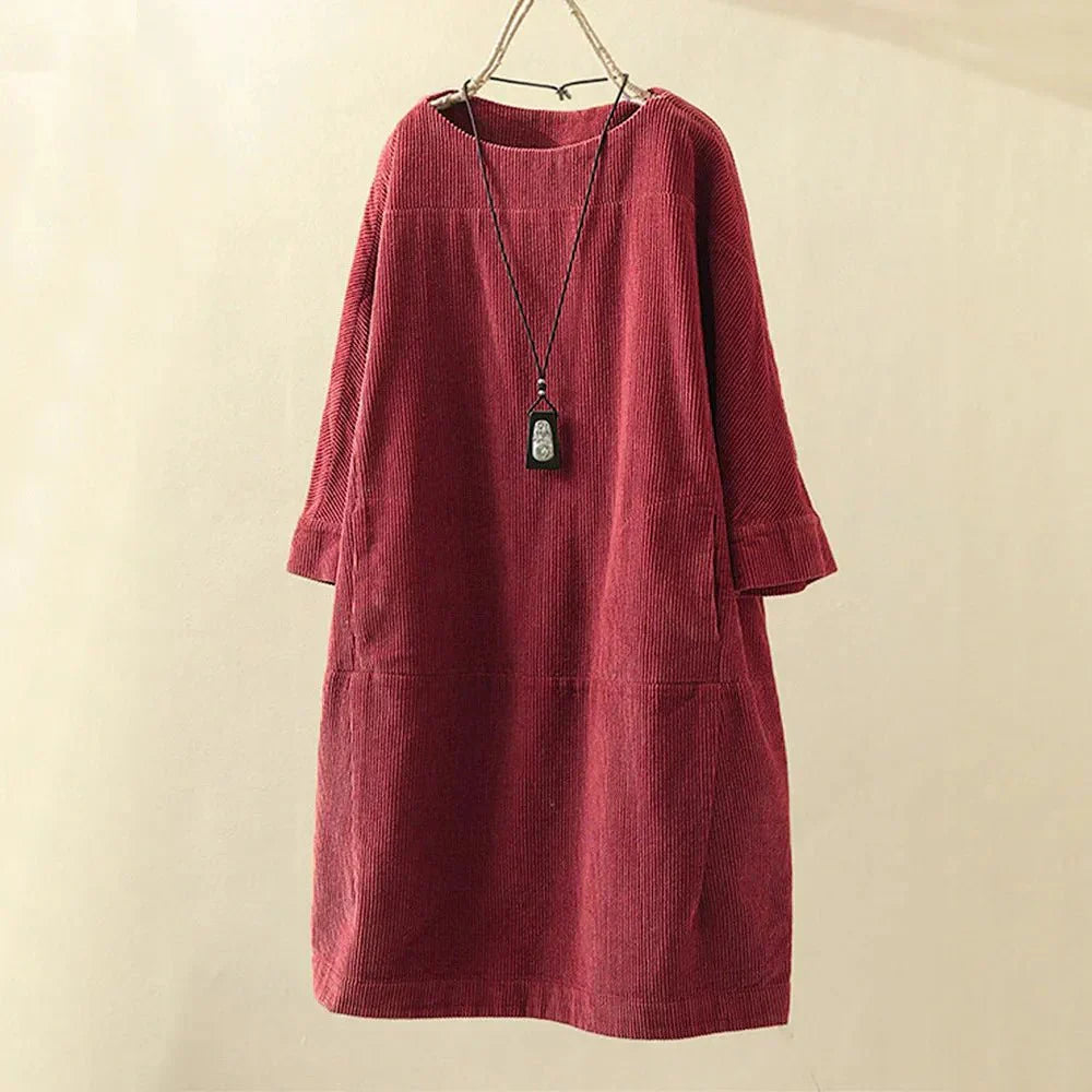 Alfonsina Elegant A-line Dress for Women Date Night Outfit