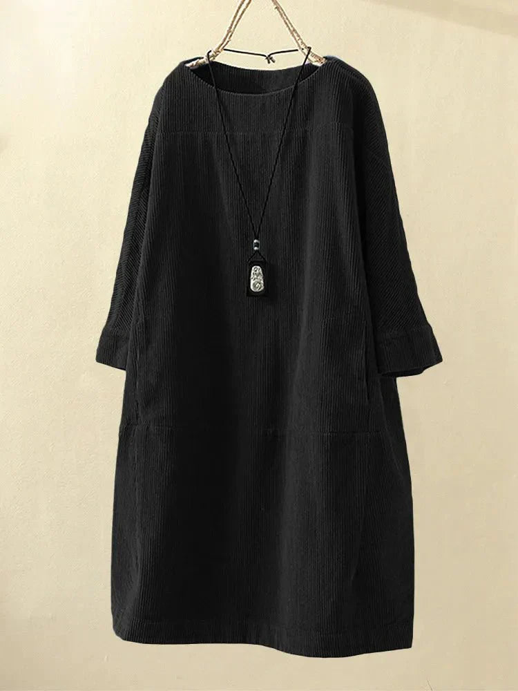Alfonsina Elegant A-line Dress for Women Date Night Outfit