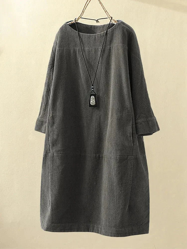 Alfonsina Elegant A-line Dress for Women Date Night Outfit