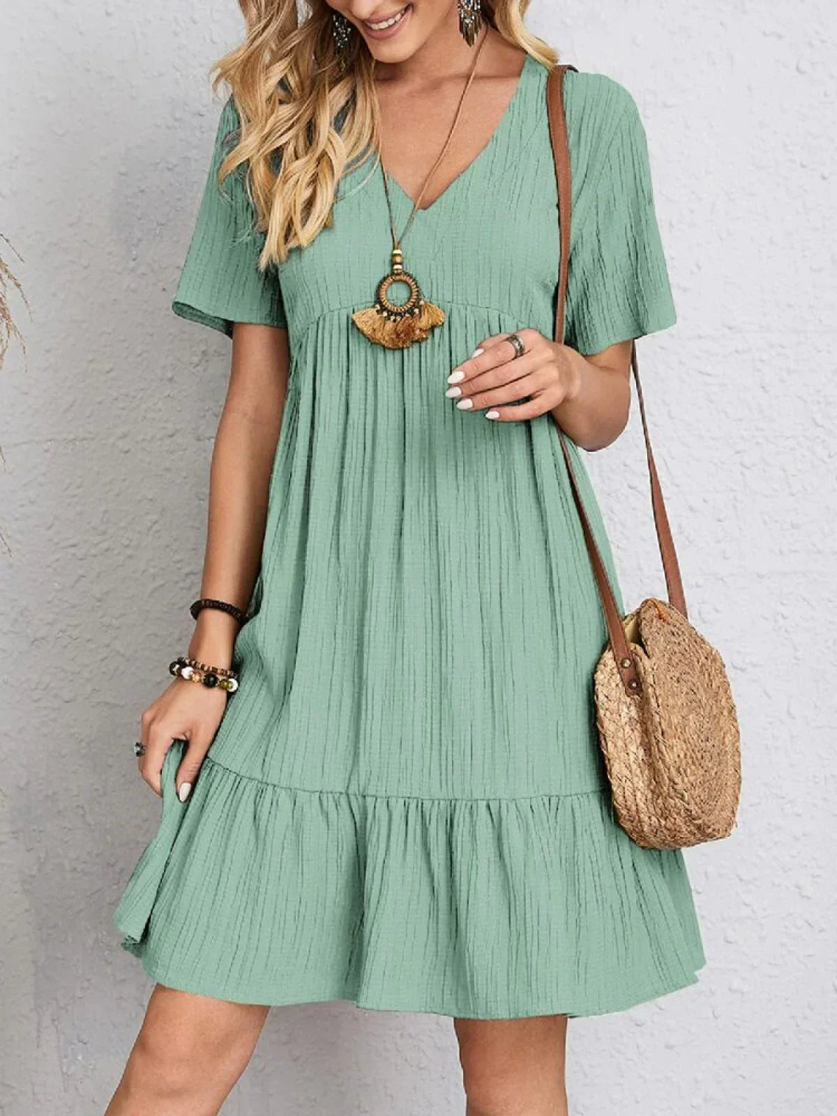 Alberta Timeless Dress with Belly Coverage Evening Wear Edit