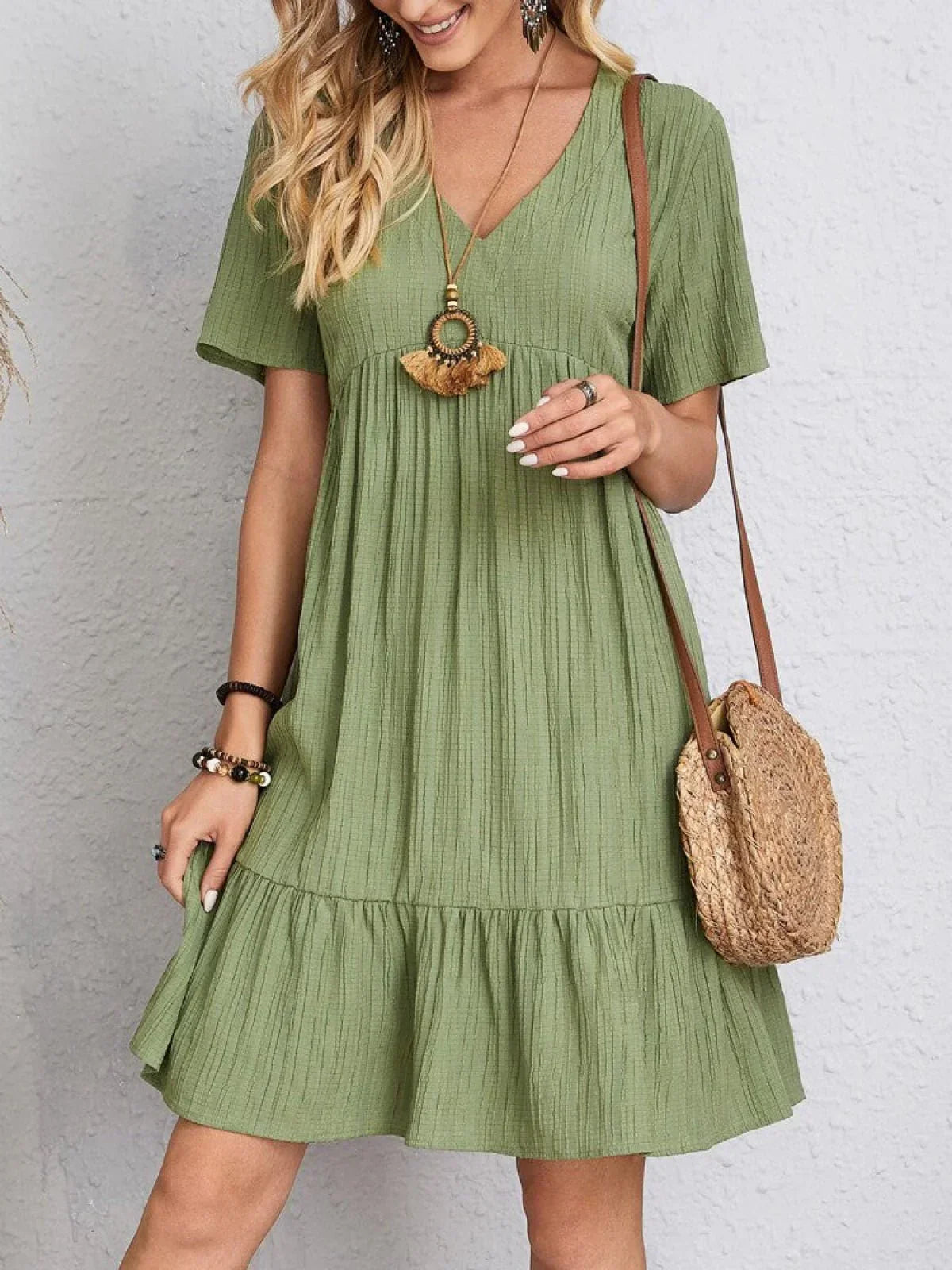 Alberta Timeless Dress with Belly Coverage Evening Wear Edit