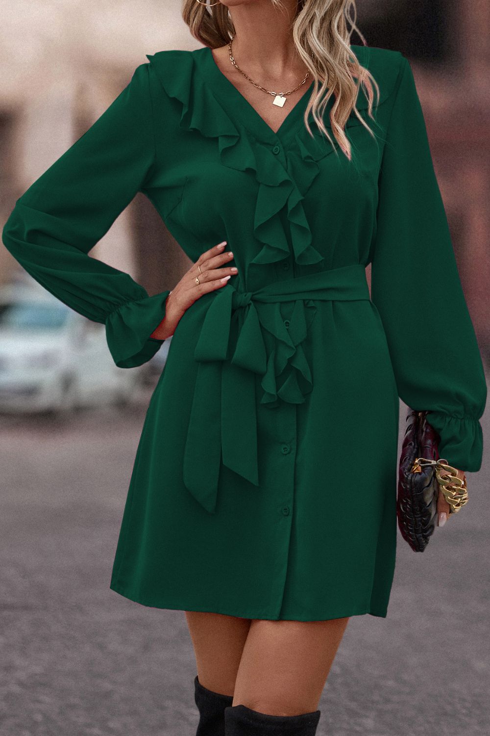 Sara Elegant And Casual Dress with Vintage Inspired Everyday Styling