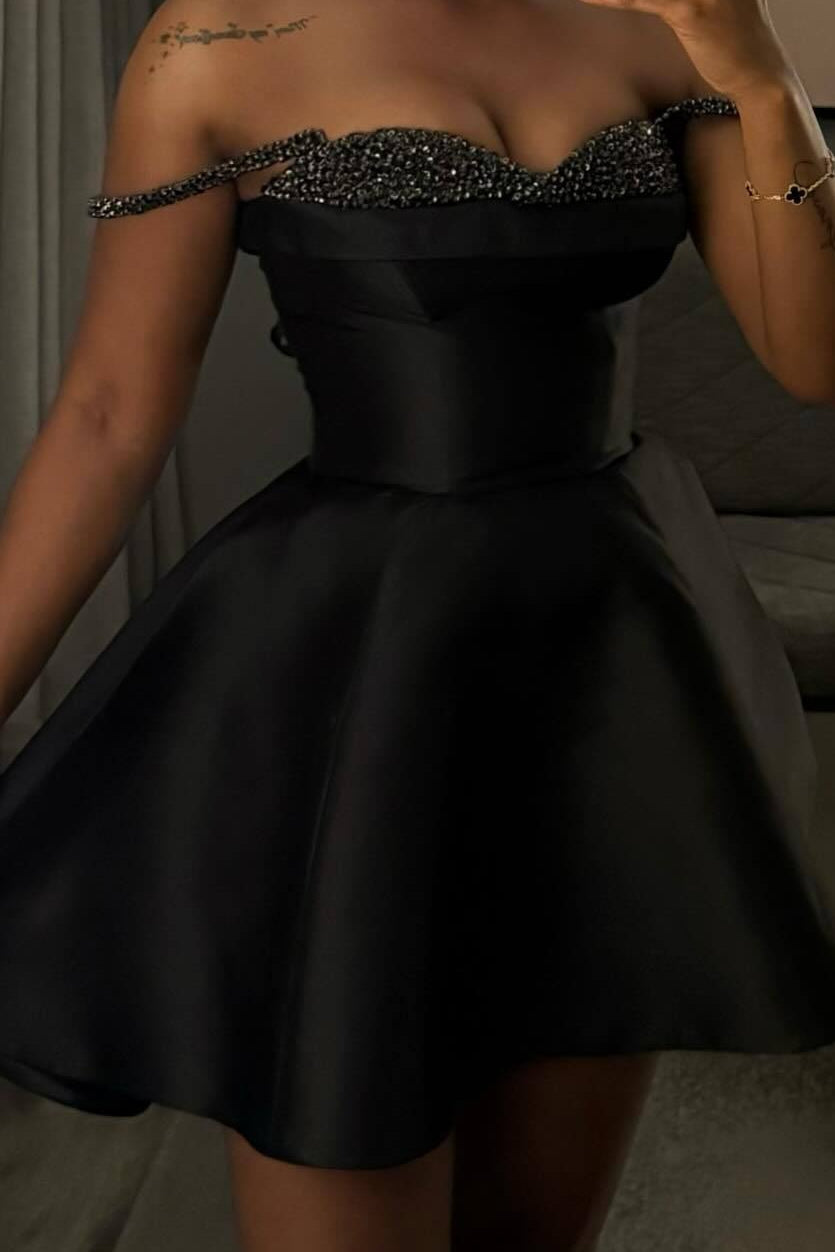 Black Sequin Panel Bustier Mini Dress 3