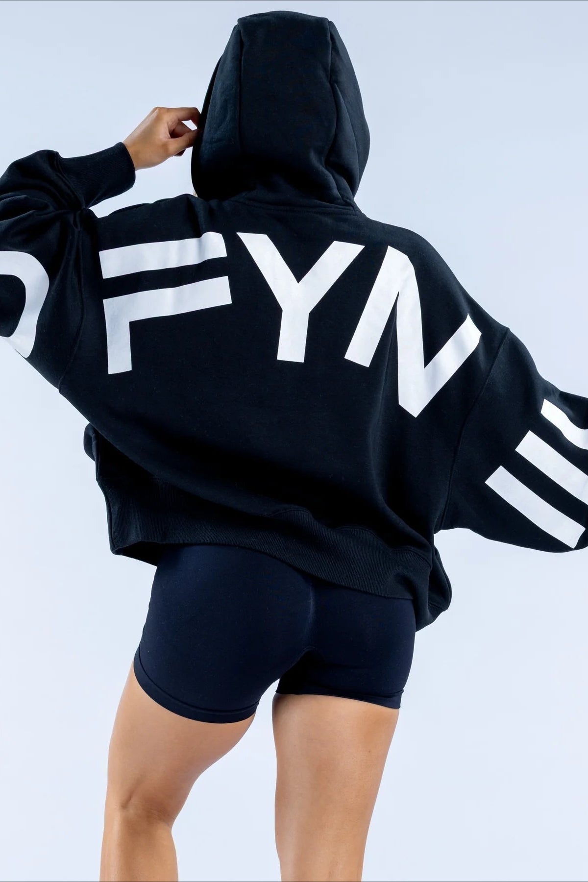 Letter Fleece-Lined Warm Hoodie