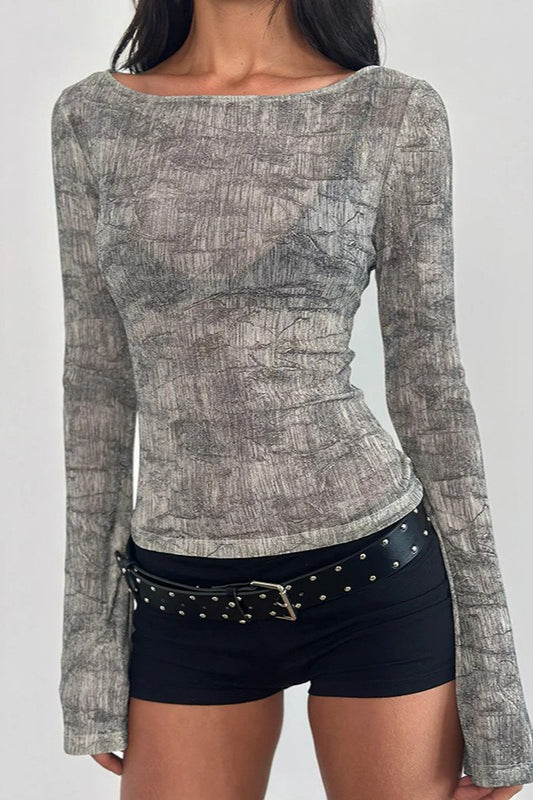 Animal Print Lightweight Loose Sexy T-Shirt Blouse