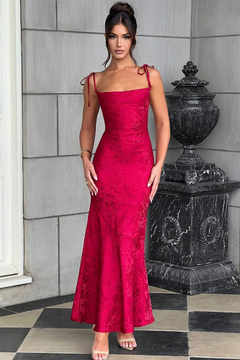 Sash Backless Mermaid Dress 16