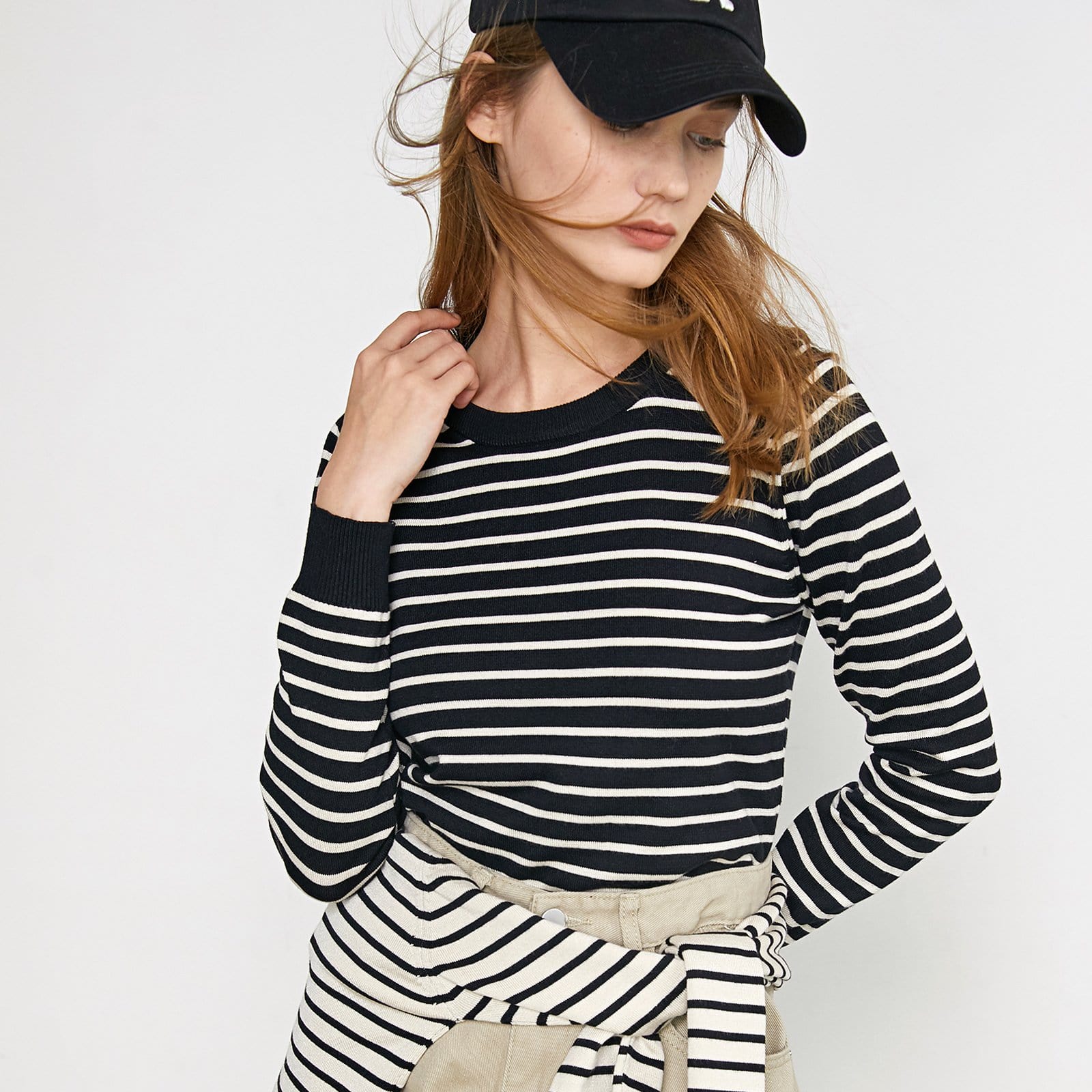 Virgil Black Striped Sweater