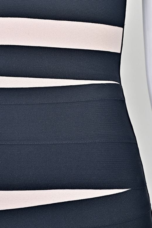 Fleur Bandage Mini Dress - Classic Black
