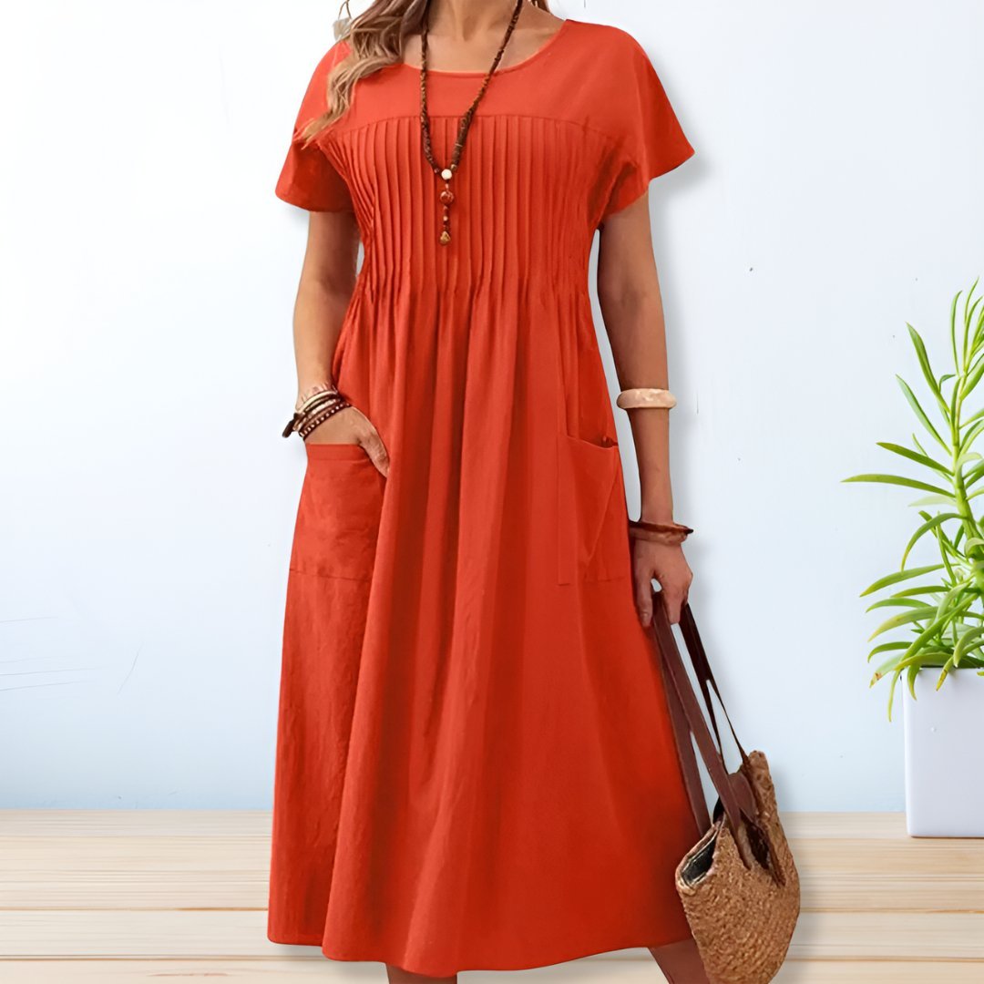 Yolaina Elegant Maxi Dress for Women Brunch Outfit Idea