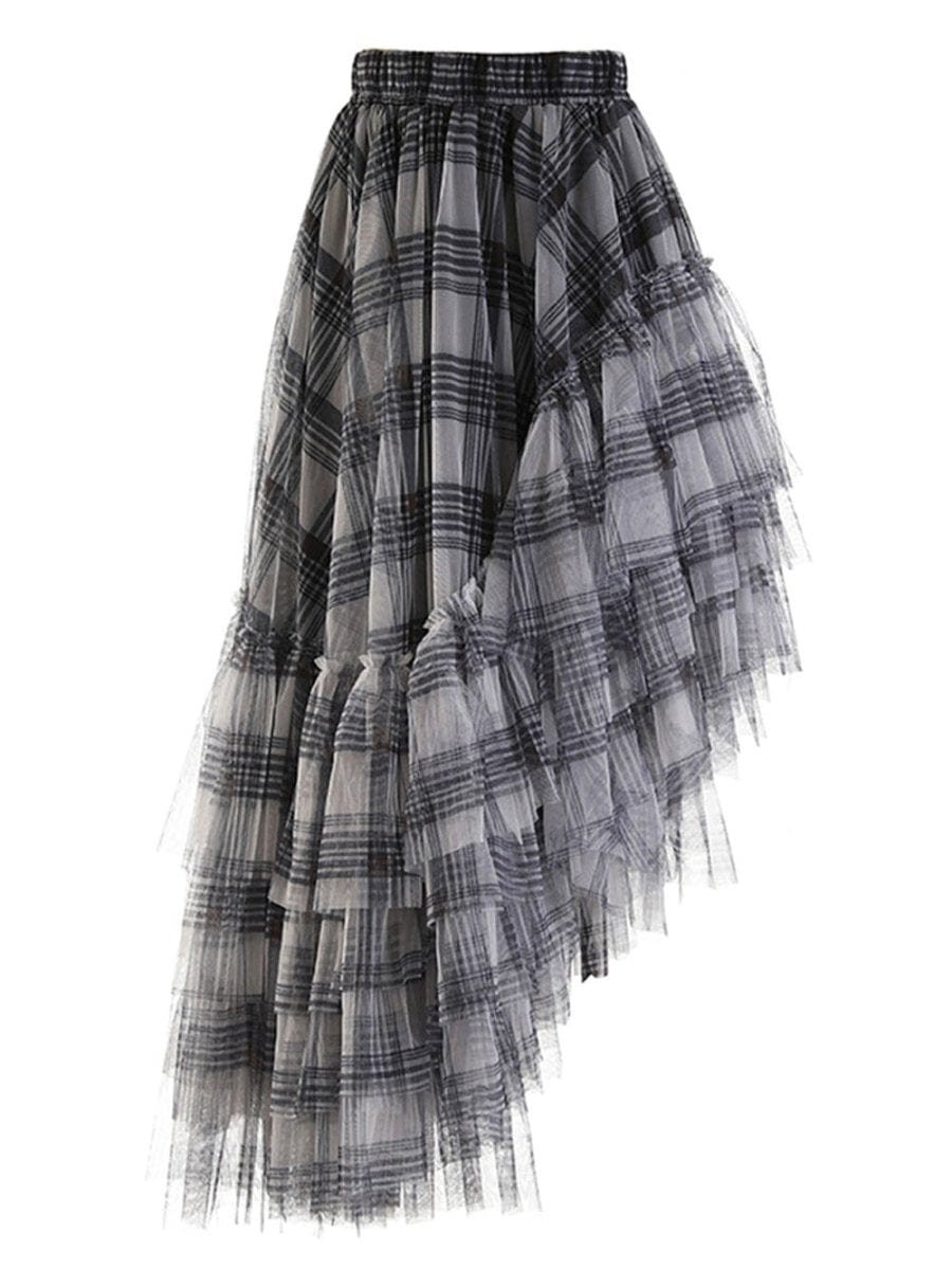 Grace Asymmetrical Hem Skirt - Fashion Pov