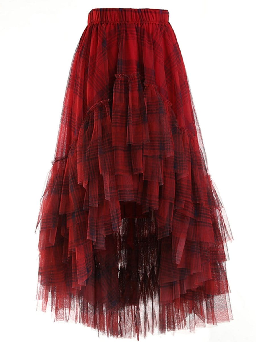Grace Asymmetrical Hem Skirt - Fashion Pov