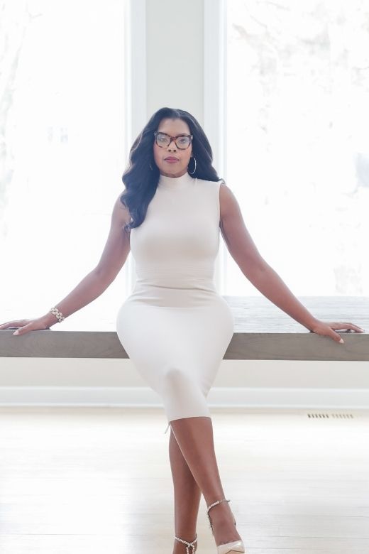 Grace Bandage Midi Dress - Cream (Sale)