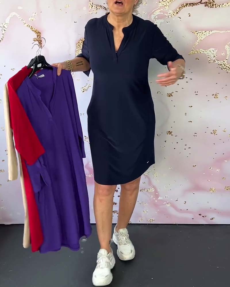 Tatiana Elegant V-neck Dress for Women Holiday Party Outfit
