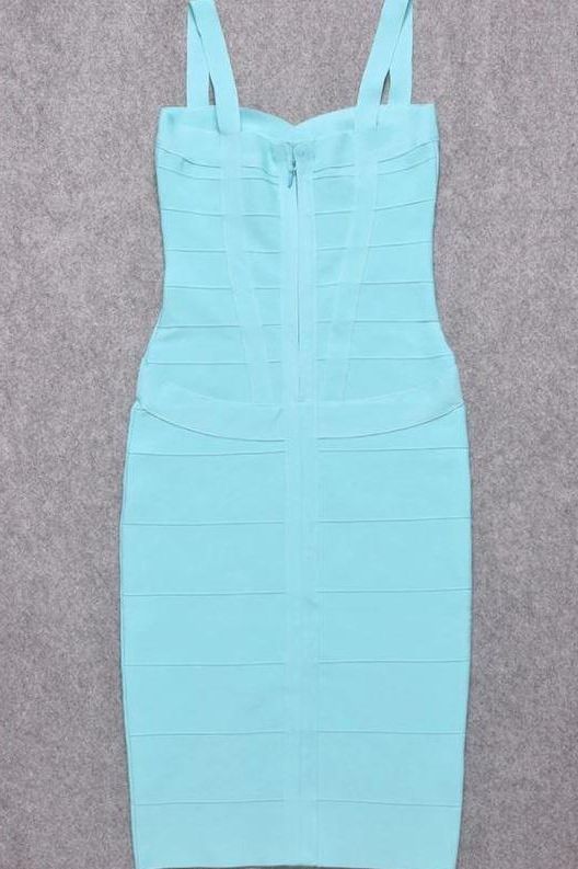 Heidi Bandage Midi Dress - Sky Blue (Sale)