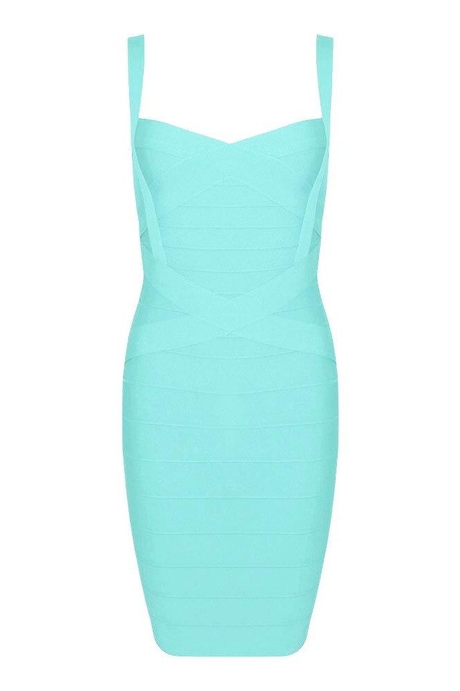 Heidi Bandage Mini Dress - Sky Blue (Sale)