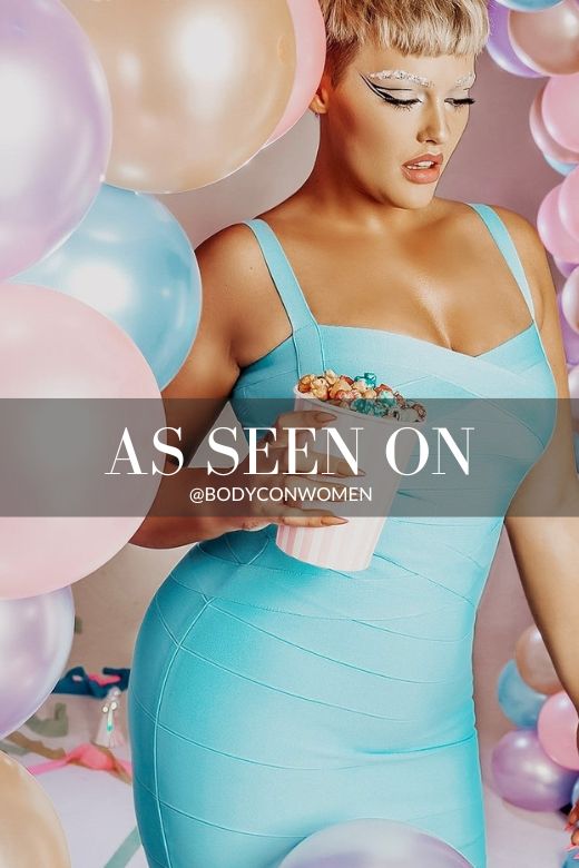 Heidi Bandage Mini Dress - Sky Blue (Sale)