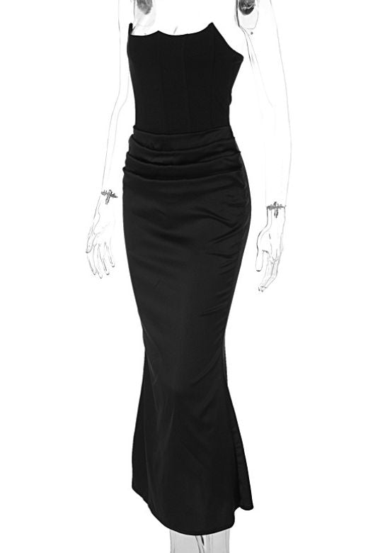 Hope Bodycon Wrap Maxi Dress - Classic Black (Sale)