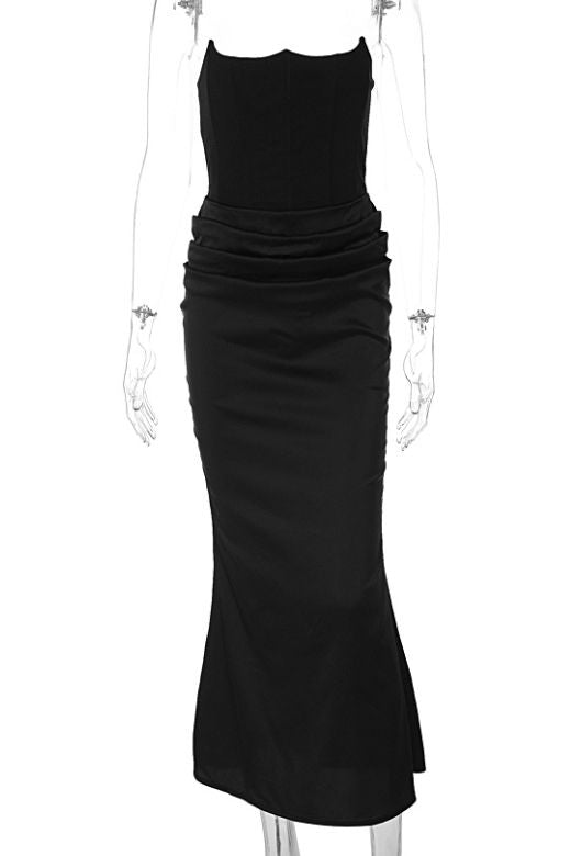 Hope Bodycon Wrap Maxi Dress - Classic Black (Sale)