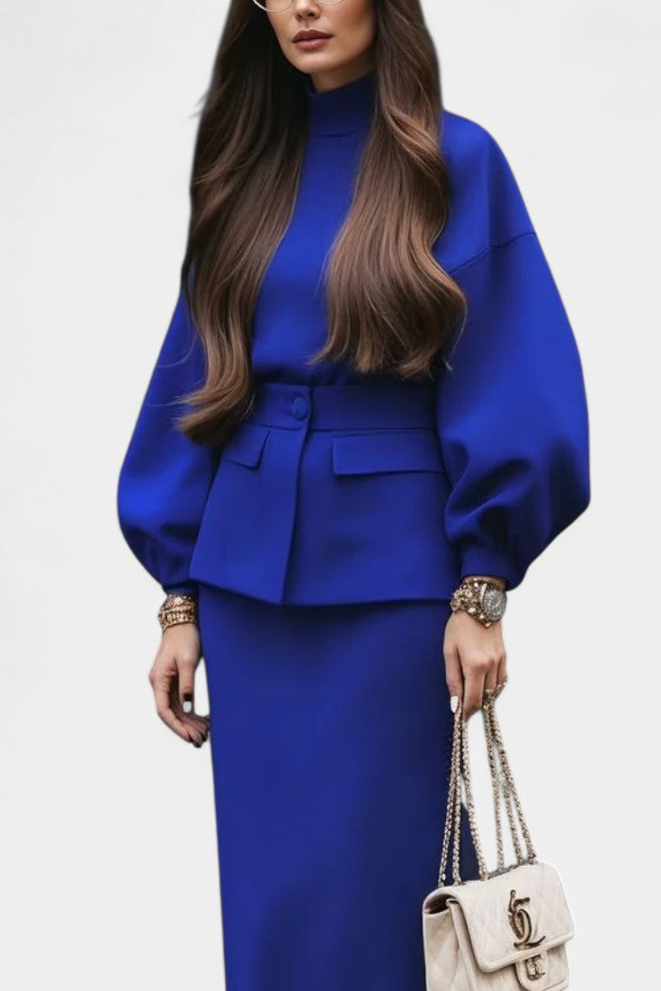 Nieves Chic Tailored Midi Suit 2