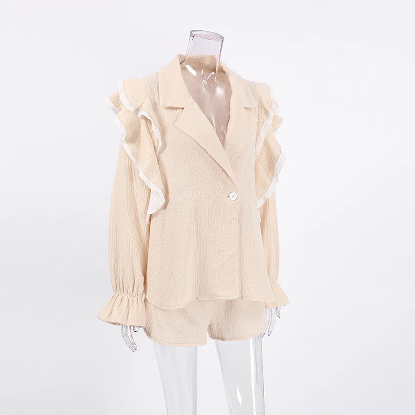 COURTNEY RUFFLE Stylish CO-ORD SET