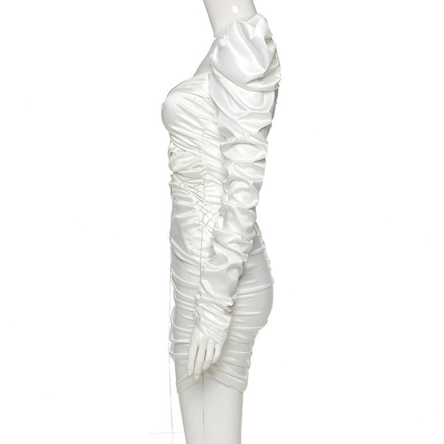 JANIS LACE Stylish UP MINI DRESS