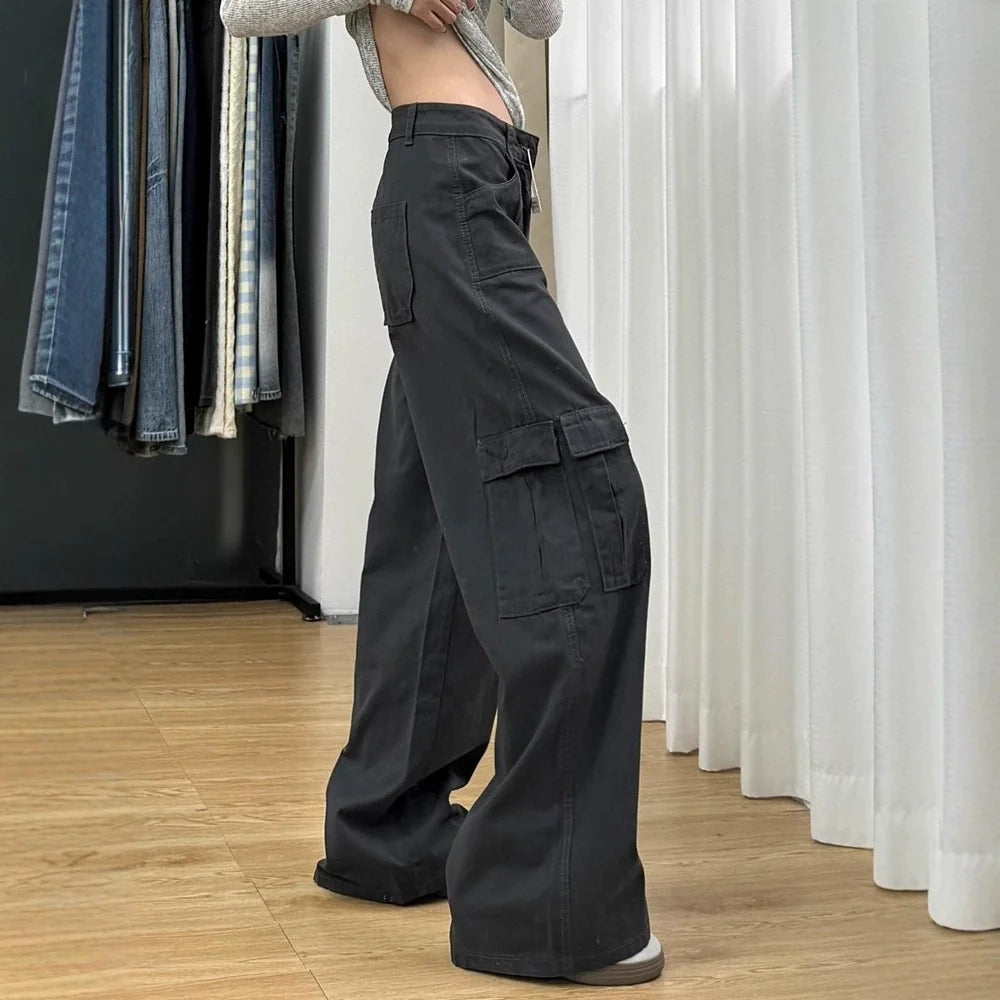 Linen-blend wide-leg overalls
