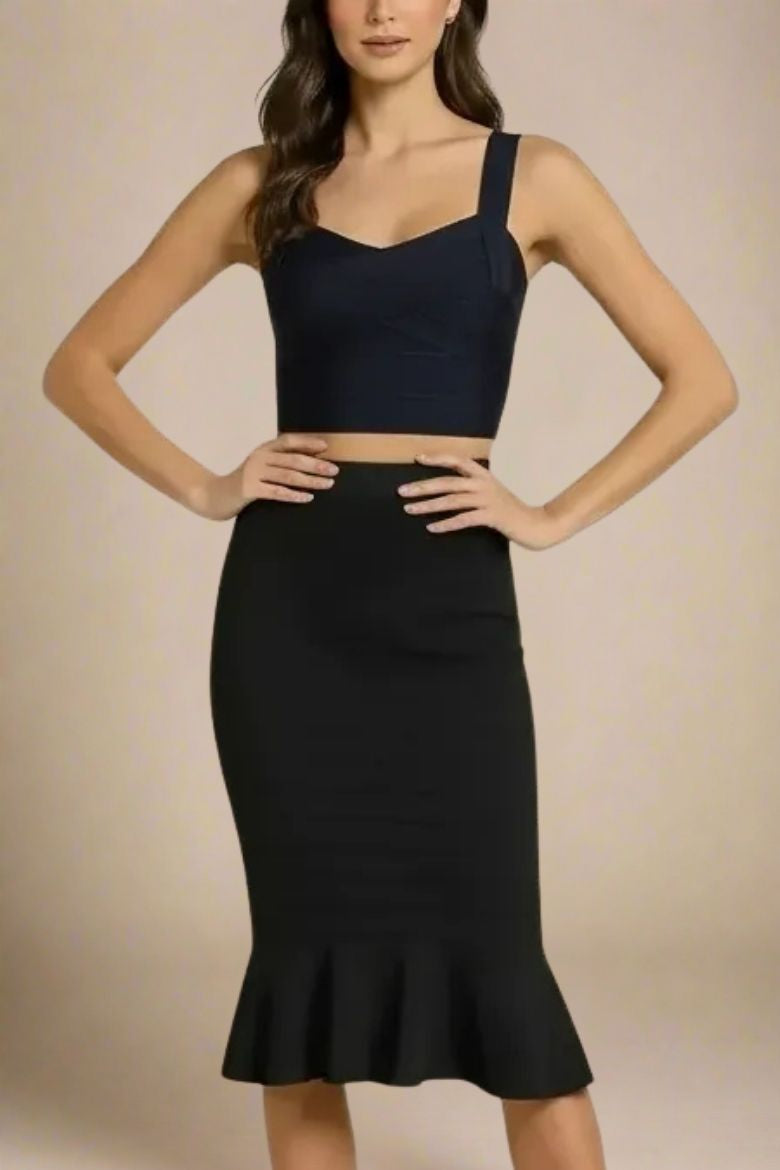Jay Bandage Crop Top - Classic Black