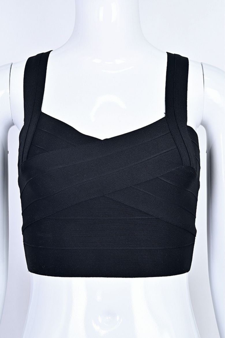 Jay Bandage Crop Top - Classic Black