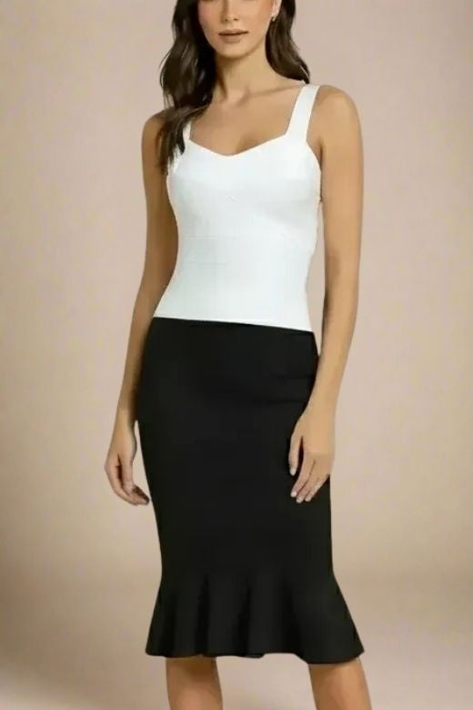 Jay Bandage Top - White Pearl