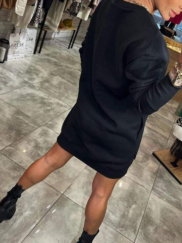 Contemporary Nina Comfortable Oversized Sweatshirt Dress for Modern Fashion Wear