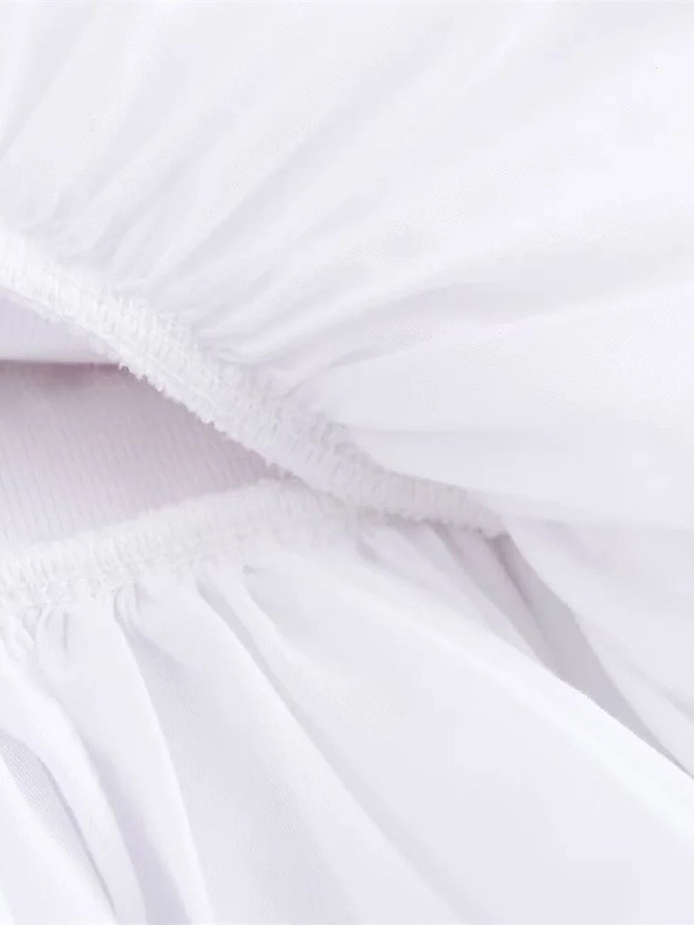 White Strapless Tiered Ruffle Hem Mini Dress 4