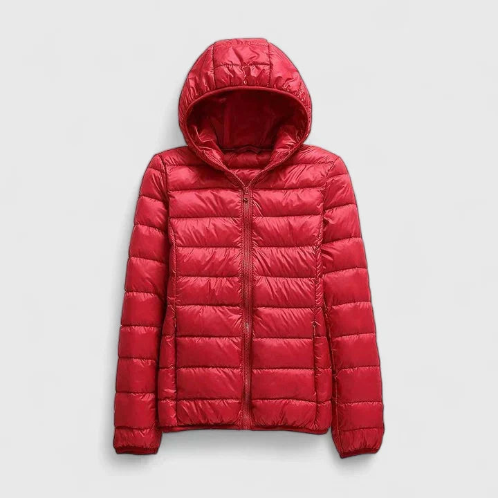 Hooded Lightweight Packable Quilted Puffer Jacket