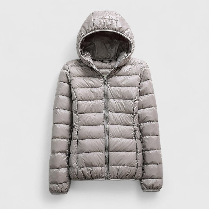 Hooded Lightweight Packable Quilted Puffer Jacket