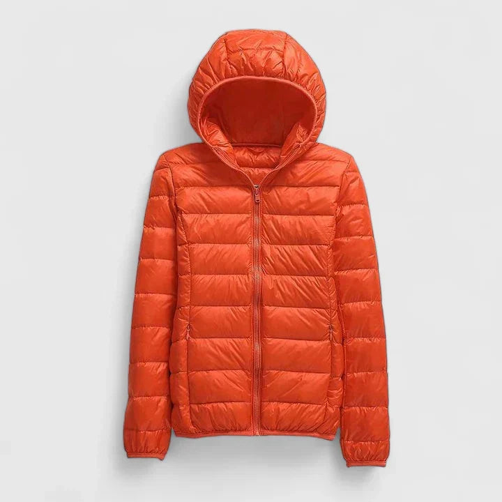 Hooded Lightweight Packable Quilted Puffer Jacket