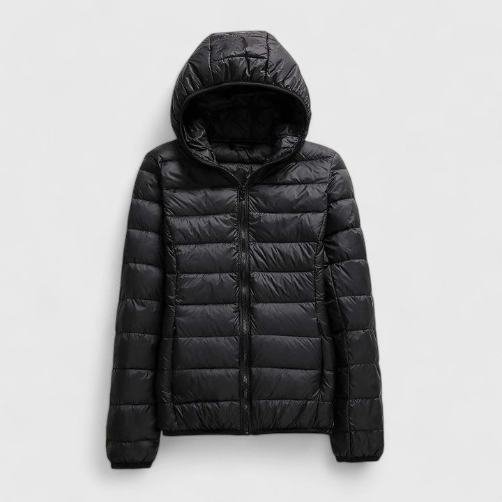 Hooded Lightweight Packable Quilted Puffer Jacket