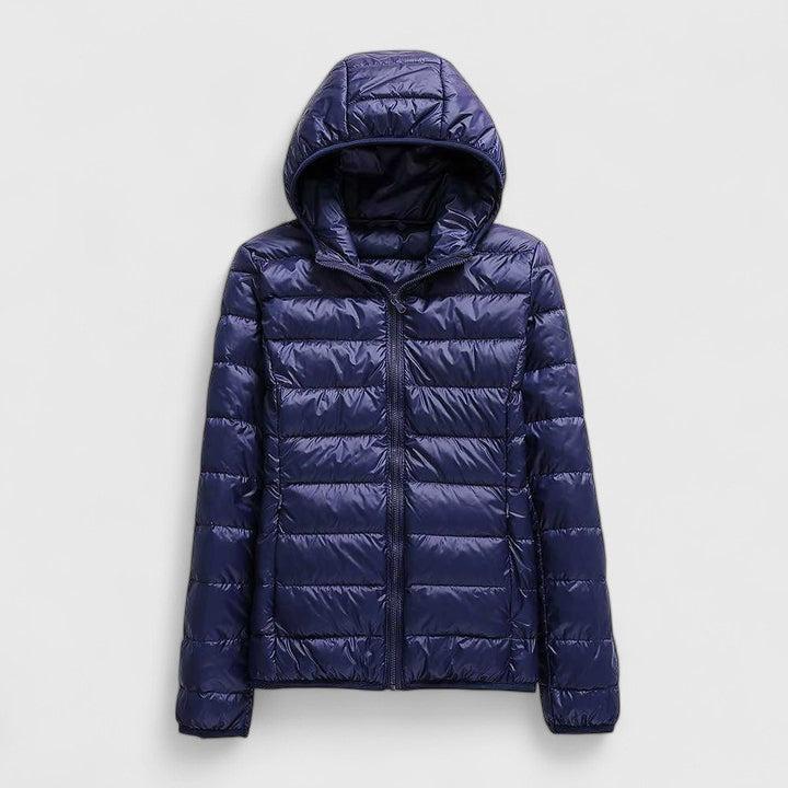 Hooded Lightweight Packable Quilted Puffer Jacket
