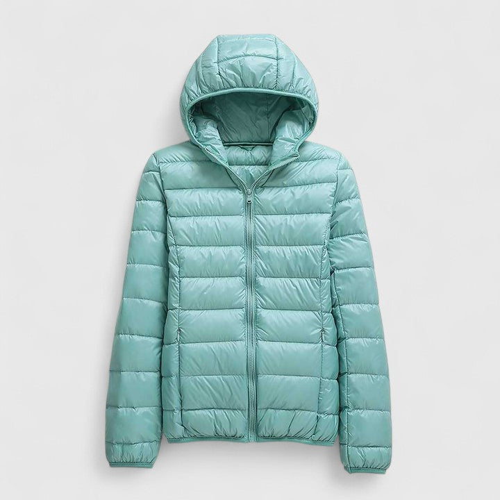 Hooded Lightweight Packable Quilted Puffer Jacket