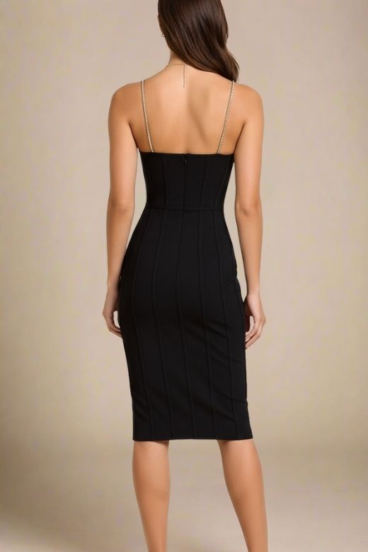 Leah Bodycon Dress - Classic Black (Sale)