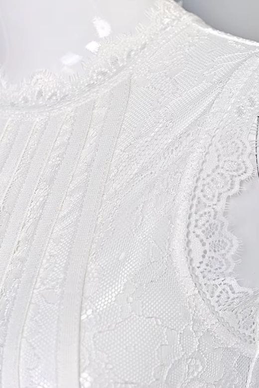 Lori Bodycon Dress - White Pearl