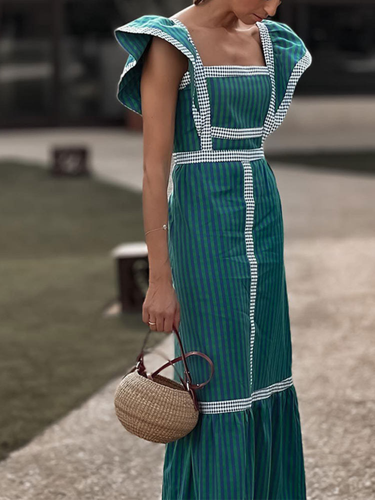 Eugenia Elevated Checkered Dress Chic Silhouette Collection