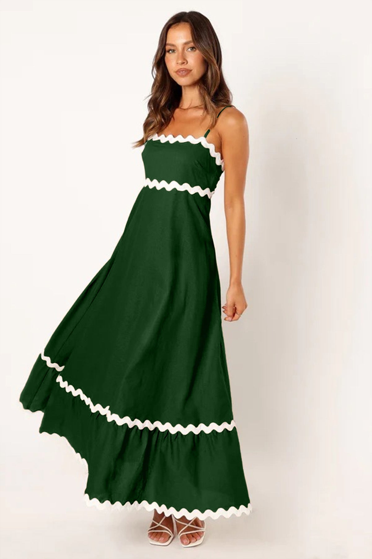 Nora Luxe Contrast Long Capri Dress Evening Wear Edit