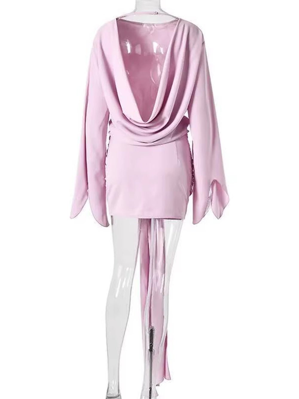 Margot Draped Open Back Mini Dress