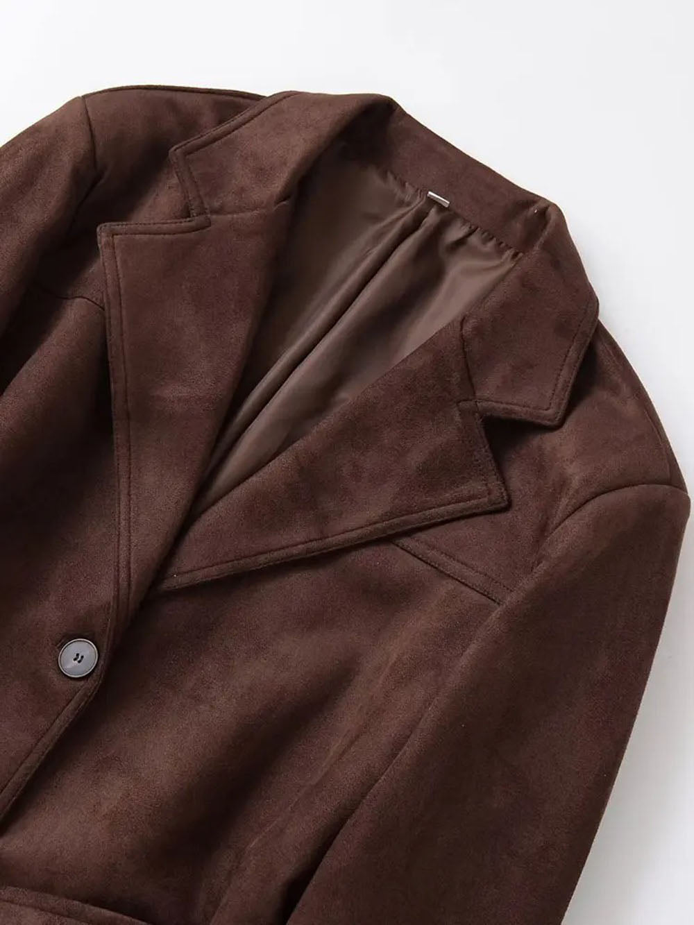 Marina Belted Faux Suede Jacket